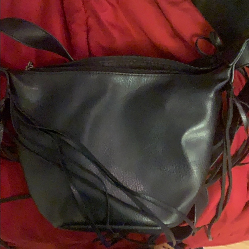 Black bag fringe